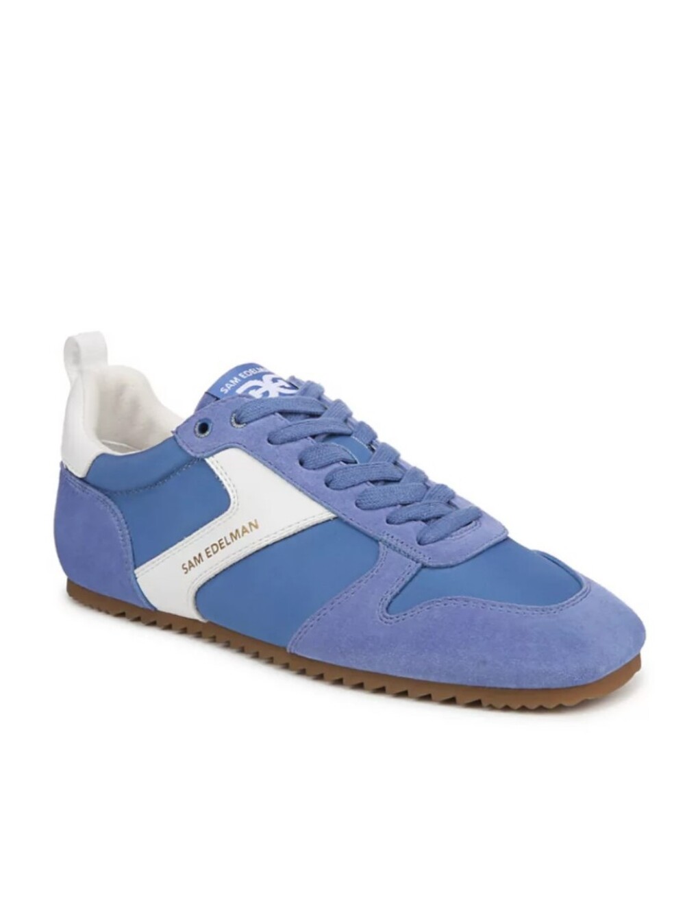 Sam Edelman Women's Periwinkle and White Retro Runner Sneaker